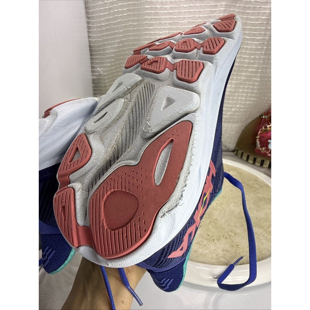 (B2) Hoka One One Women's Running Shoes, Size 8 B Clifton 9 1127896 BBCRM, Blue - Picture 13 of 15